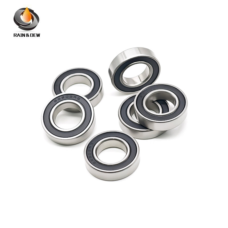 10PCS S6901RS  12x24x6mm Durable & Fully Sealed Bearing for Fishing Gear ABEC-7 Stainless Steel with Black Rubber Shield