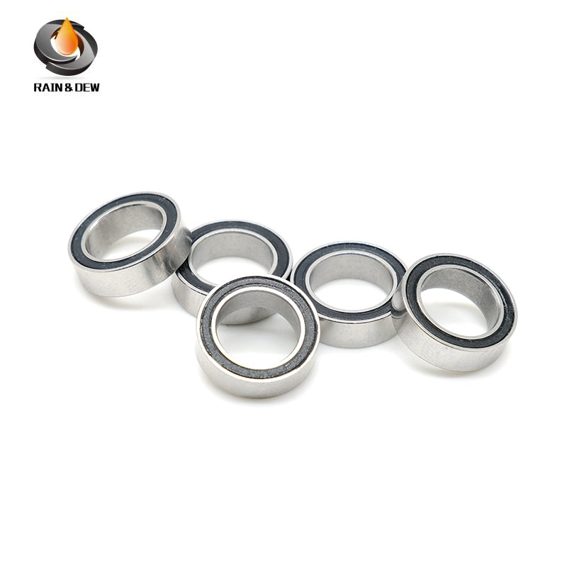 10PCS SMR128RS	 8x12x3.5mm Bearing  ABEC-7  Stainless Steel Ball Bearings Black Rubber Sealed For Fishing or Tiny Model Toys