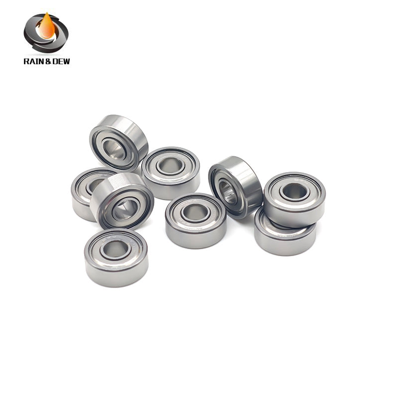 10PCS 1602ZZ Bore Miniature Deep Groove Ball Bearing with Dual Rubber Seals (ZZ) for High-Speed Applications - Metric: 6.35mm x 17.463mm x 6.35mm