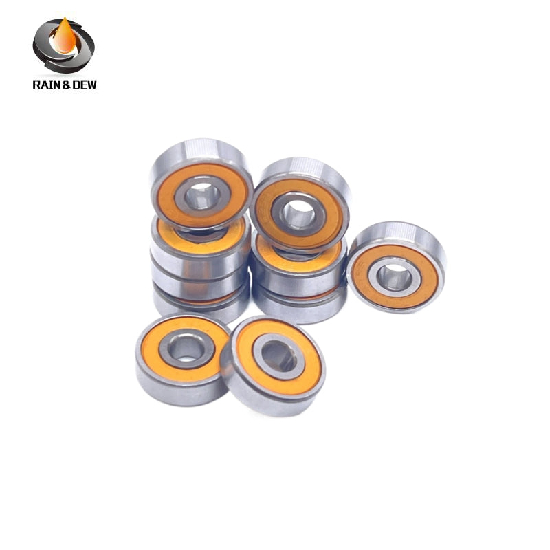 10PCS 625RS-Orange  Bearing ABEC-7 5x16x5 mm  Miniature 625-2RS Ball Bearings