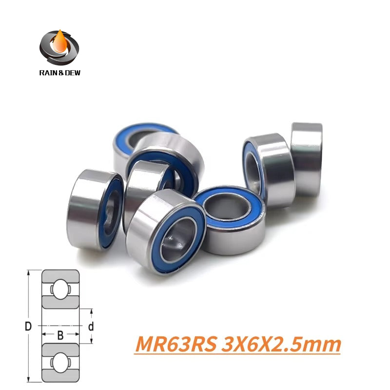 20Pcs For Axial SCX24 Mini Crawler RC Car Micro Bearing Seal Shield Cap Replacement Upgrade Accessories 2x5x2.5 3x6x2.5 4x8x3