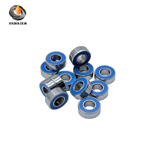 10PCS High-Precision ABEC-7  S686RS-Blue  6x13x5mm Stainless Steel Body & Blue Rubber Seals for Fishing Equipment