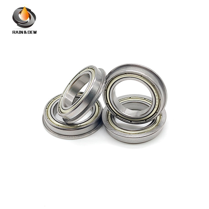 10PCS Precision F6803ZZ Flanged Bearing 17X26X5mm Double Shielded, Chrome Steel, for Easy Mounting & Positioning in CNC, 3D Printers & Small Mechanisms
