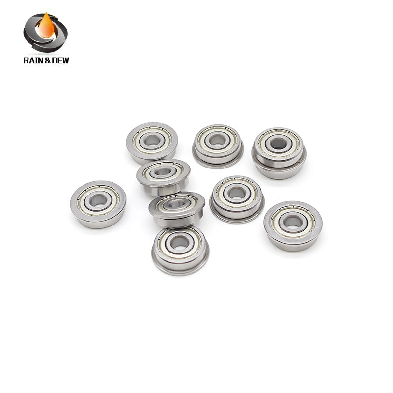 10PCS F625ZZ Flanged Ball Bearings 5X16X5 mm Double Shielded  High Precision for 3D Printer & CNC Parts
