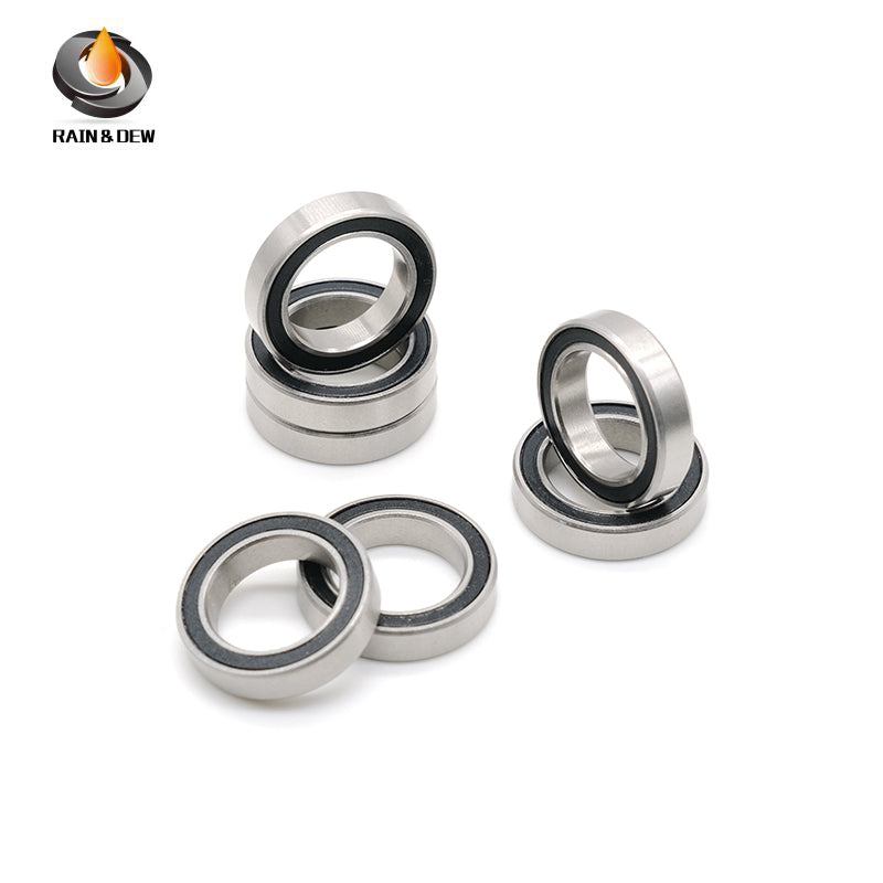 6701RS 12X18X4mm 10Pieces Bearing ABEC-7  Chrome Steel Ball Bearings With Black Rubber Seal 6701-2RS
