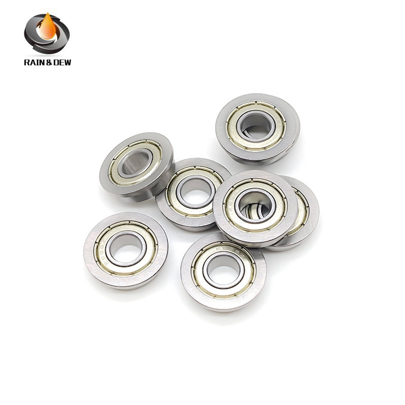 10PCS F697ZZ 7X17X5 mm ABEC-7 Skate Bearing Steel Radial Shaft Deep Groove Flange Ball Bearing