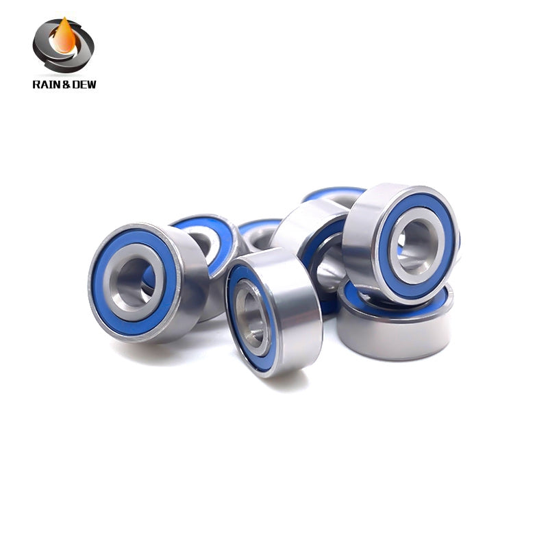 MR104RS-Blue Bearing ABEC-7 (10PCS) 4X10X4 mm Miniature MR104-2RS Ball Bearings Blue Rubber Sealed