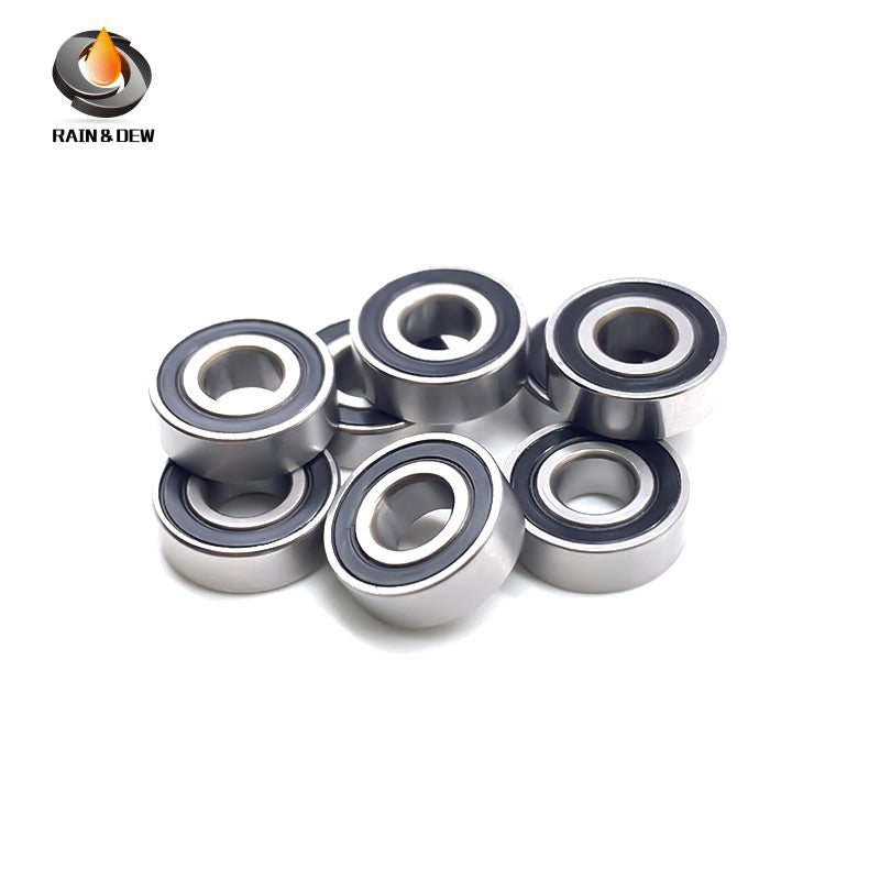MR125RS Bearing ABEC-7 (10PCS) 5x12x4 mm Miniature MR125-2RS Ball Bearings Black Rubber Sealed