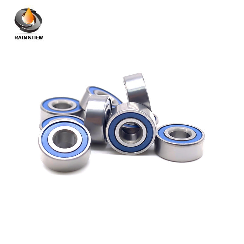 MR104RS-Blue Bearing ABEC-7 (10PCS) 4X10X4 mm Miniature MR104-2RS Ball Bearings Blue Rubber Sealed