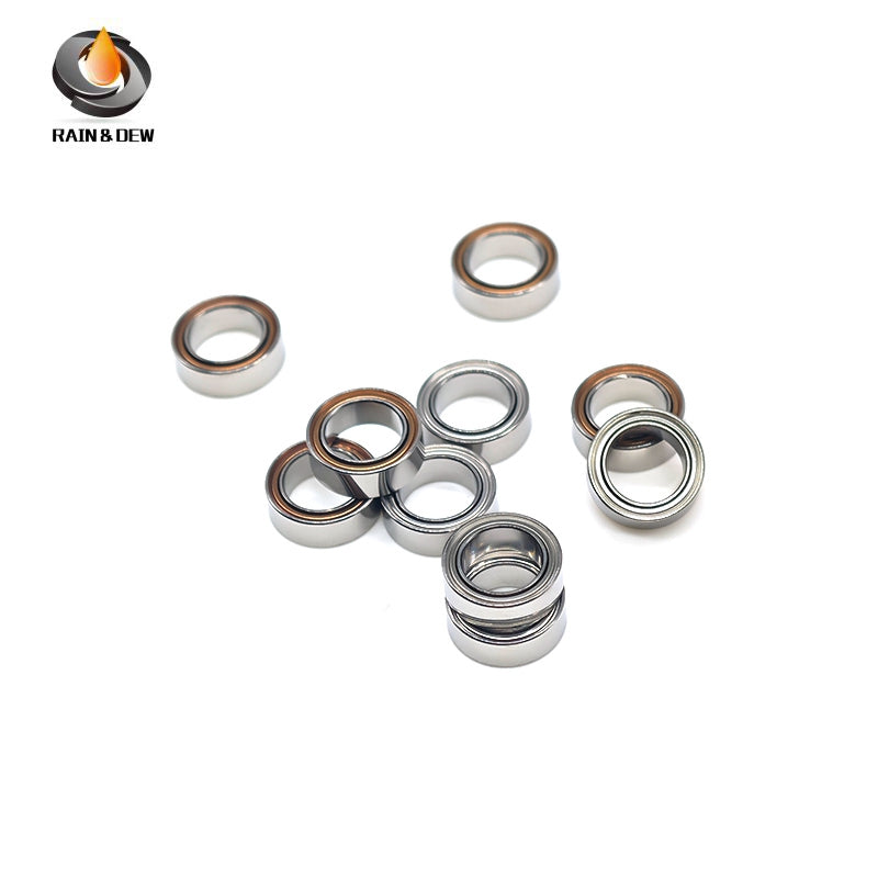 R166ZZ Bearing 10PCS 4.763X9.525X3.175mm Double Shielded Motor Miniature R166ZZ Ball Bearings