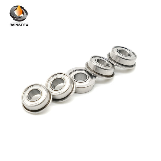 10PCS Precision F686ZZ Flanged Bearing with Shield  6*13*5 mm  for Easy Mounting & Positioning