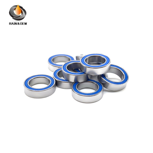 MR117RS-Blue Bearing ABEC-7 (10PCS) 7X11X3 mm Miniature MR117-2RS Ball Bearings Blue Rubber Sealed