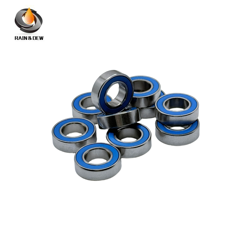 10PCS High-Precision ABEC-7  S689RS-Blue  9x17x5mm Stainless Steel Body & Blue Rubber Seals for Fishing Equipment