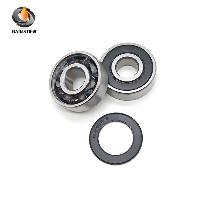 4PCS 6202RS CB 15x35x11mm Hybrid Ceramic Si3N4 Ball Bearing Bicycle Bottom Brackets & Spares Rear wheel 6202 2RS Bearings