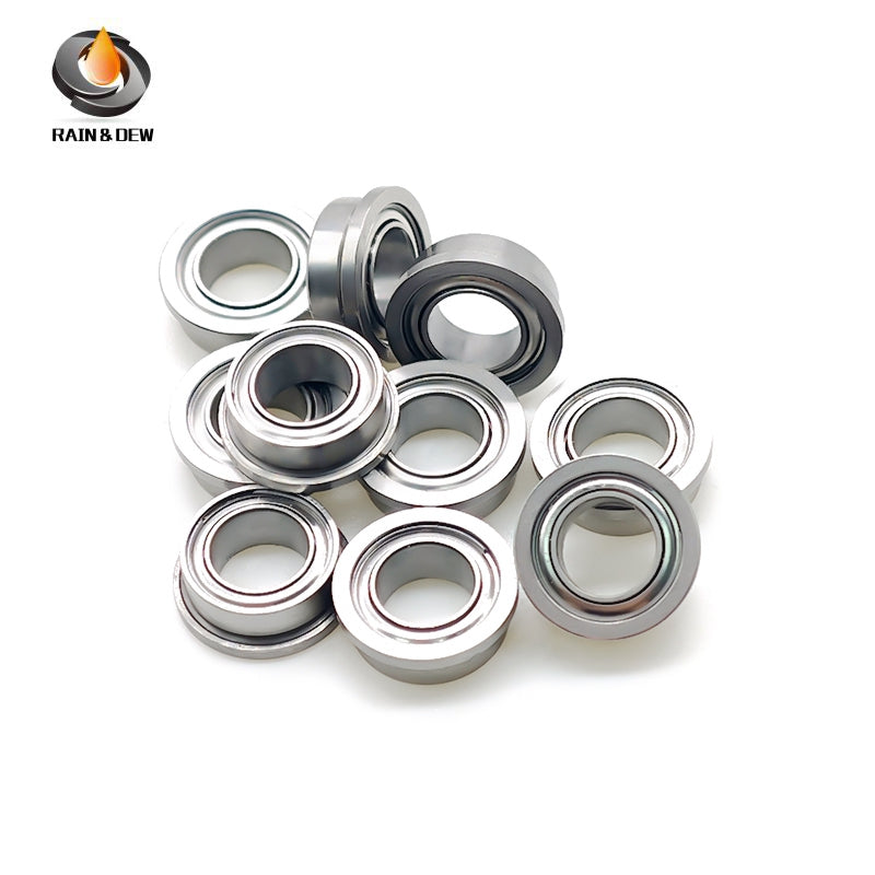 FR188ZZ Flange Bearing 6.35x12.7x4.762 mm 10 PCS Inch Flanged FR188ZZ Ball Bearings