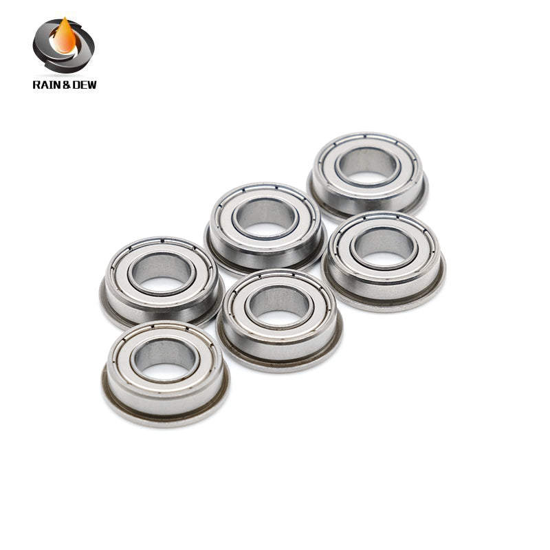 10PCS F687ZZ  7X14X5mm  Miniature Flange Bearings  ABEC-7 Double Metal Shielded,Chrome Steel for 3D Printers & Small Mechanisms