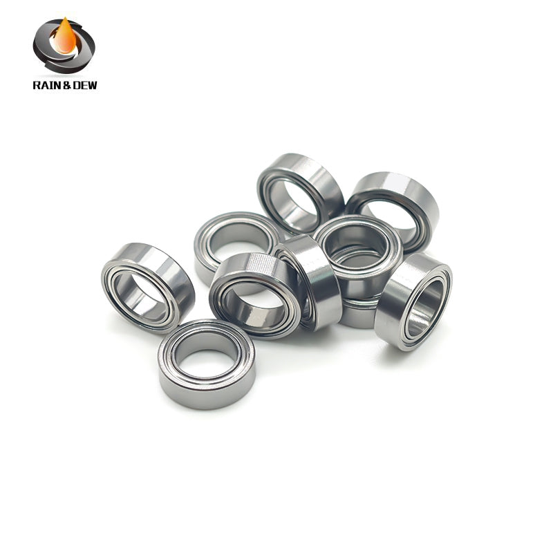 R1810ZZ Bearing 10PCS 7.938X12.7X3.967mm Double Shielded Motor Miniature R1810ZZ Ball Bearings