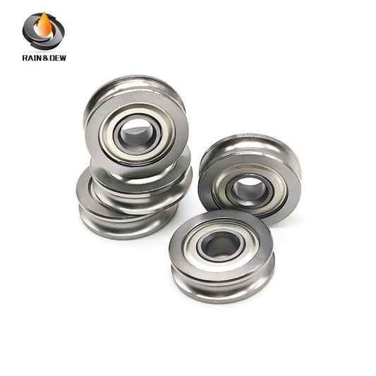 5Pcs 3D Printer MK8 U604ZZ 604UU 4x13x4mm U-Shaped Bearing Extruder Round Wheel Gear Walking Guide Rail Bearings Fitting Pulley