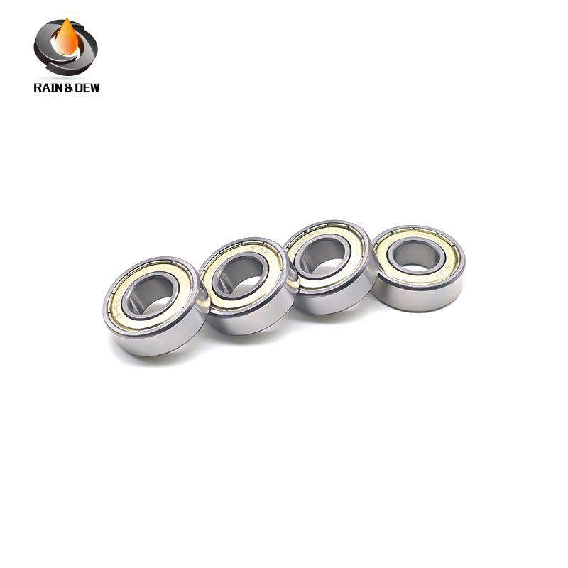 6PCS 1616ZZ Bore Miniature Deep Groove Ball Bearing with Dual Rubber Seals (ZZ) for High-Speed Applications - Metric: 12.7x28.575x9.525mm