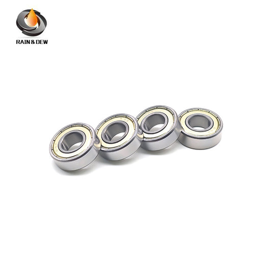 6PCS 1616ZZ Bore Miniature Deep Groove Ball Bearing with Dual Rubber Seals (ZZ) for High-Speed Applications - Metric: 12.7x28.575x9.525mm