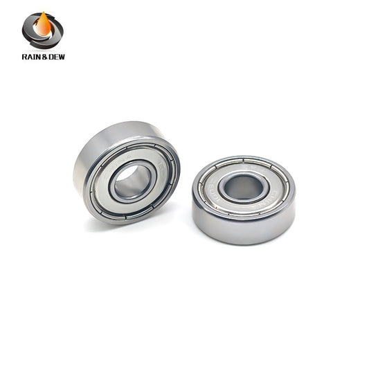 10PCS 1603ZZ Bore Miniature Deep Groove Ball Bearing with Dual Rubber Seals (ZZ) for High-Speed Applications - Metric: 7.938x22.225x7.144mm