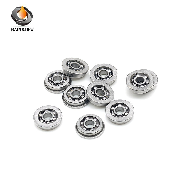10PCS MF83OPEN 3x8x2.5 mm Flange Bearing Deep Groove Ball Bearing High Quality MF83 Open