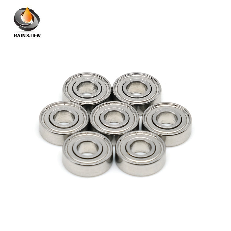 10PCS S697ZZ 7x17x5 mm Stainless Bearing ABEC-9 Stainless Steel Ball Bearings Shielded High Precision 440C