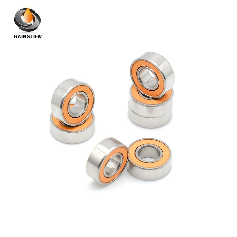 10Pcs SMR115RSCB 5*11*4mm  Stainless Steel hybrid Si3N4 ceramic ball bearing Without Grease Fast Turning  ABEC-7