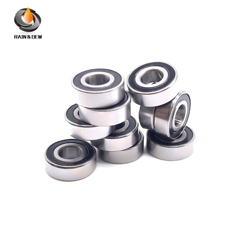 MR125RS Bearing ABEC-7 (10PCS) 5x12x4 mm Miniature MR125-2RS Ball Bearings Black Rubber Sealed