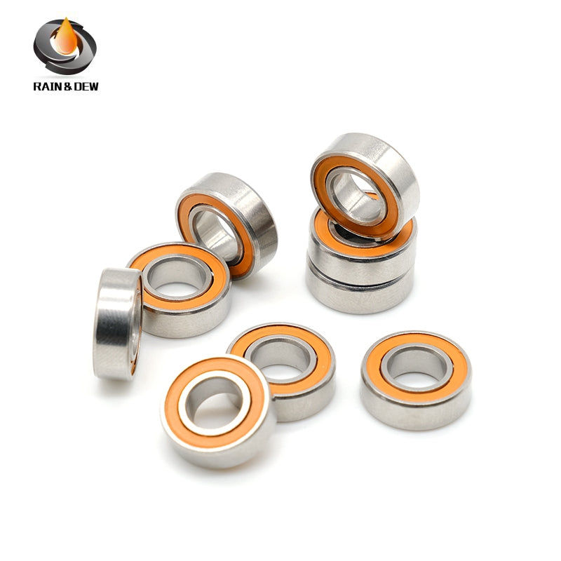 10Pcs SMR126RSCB 6*12*4mm  Stainless Steel hybrid Si3N4 ceramic ball bearing Without Grease Fast Turning  ABEC-7