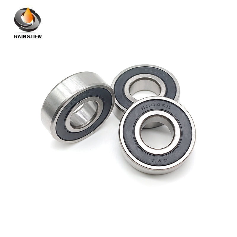 2PCS 6204RS Bearing 20x47x14mm ABEC-7  6204RS Deep Groove Ball Bearings 6204 Ball Bearing