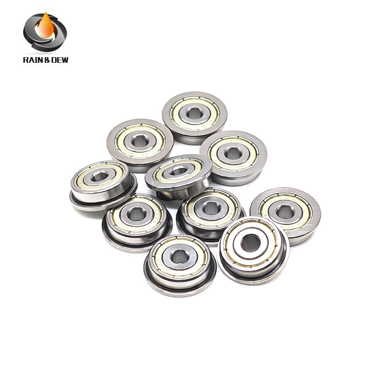 10PCS Flange Bearing  F635ZZ Flange Bearing 5X19X6mm ABEC-7 Double Shielded