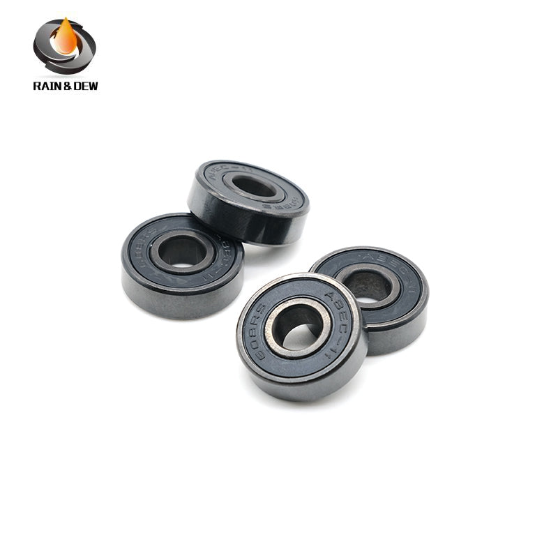 8Pcs 608RS Black ABEC-11 Skateboard Bearing for Roller Skates 608-2rs 8x22x7mm Inline Skate Bearing