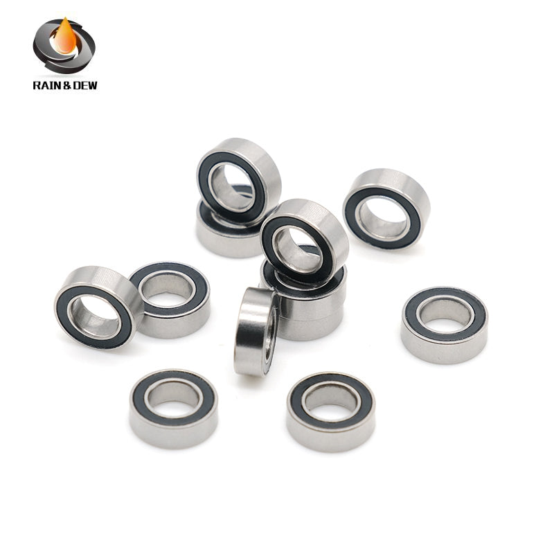 10PCS SMR95RS	5x9x3mm Bearing  ABEC-7  Stainless Steel Ball Bearings Black Rubber Sealed For Fishing or Tiny Model Toys