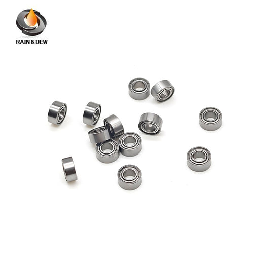 R144ZZ Bearing 10PCS 3.175X6.35X2.779mm Double Shielded Motor Miniature R144ZZ Ball Bearings