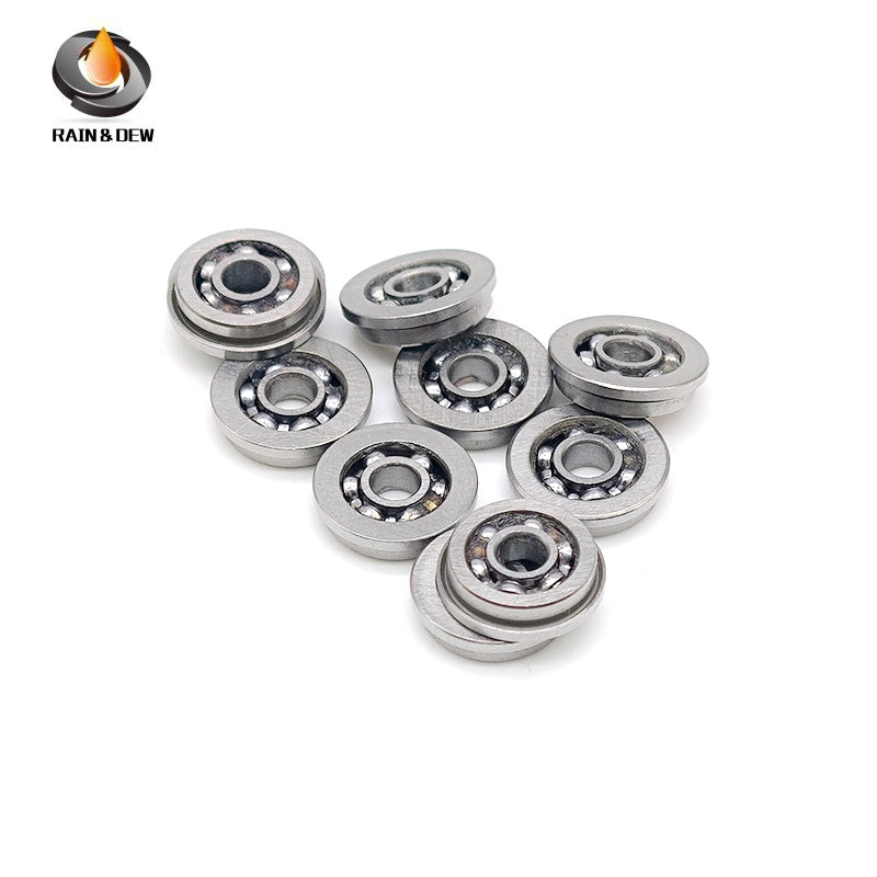 10PCS MF83OPEN 3x8x2.5 mm Flange Bearing Deep Groove Ball Bearing High Quality MF83 Open