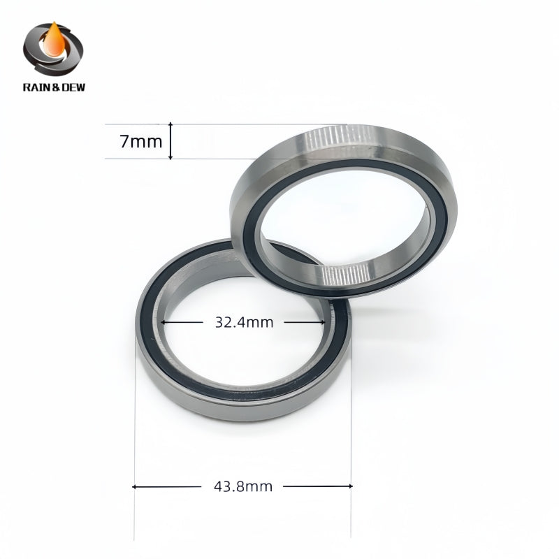 6PCS MH-P15  32.4X43.8X7 mm Bicycle Headset Bearing 45/45 Degree Chrome Steel Tapered Upper Lower Tapered Parts Repair