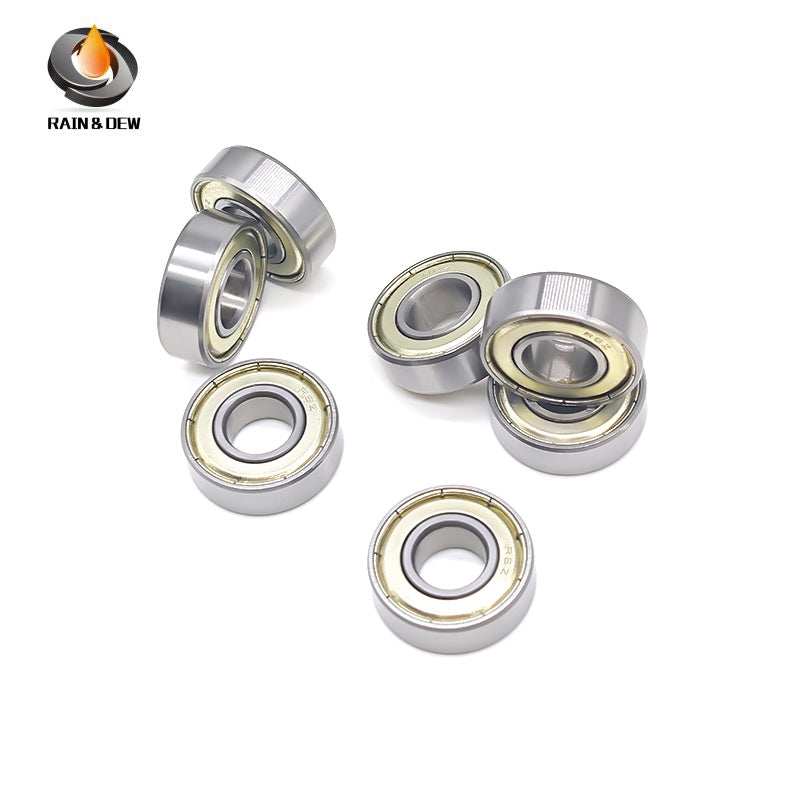 10Pcs R6ZZ 9.525X22.225X7.142mm Miniature Inch Deep Groove Ball Bearing  ABEC-7