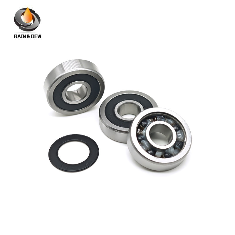 (6PCS) Bicycle Hybrid Ceramic Ball Bearing 16100 2RS CB Bicycle-specific 10x28x8mm Bicycle Hub Bearing Si3N4 Ceramic ABEC-9