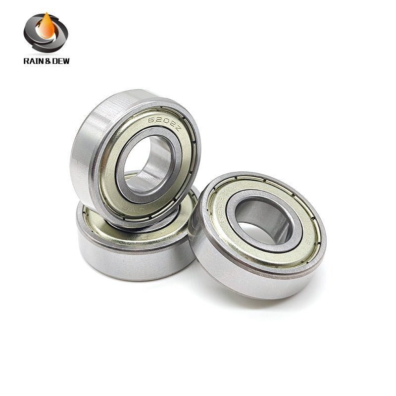 2PCS 6202ZZ ABEC-7 ball bearings (15x35x11mm). These deep groove, ZZ-shielded bearings are reliable components for various mechanical and industrial uses.