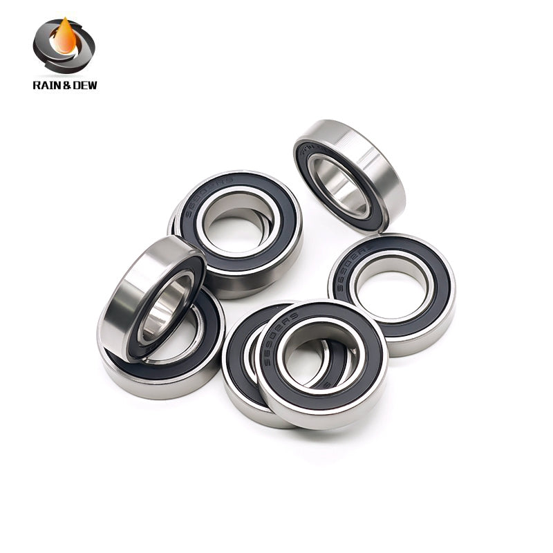 10PCS S6902RS  15x28x7mm Durable & Fully Sealed Bearing for Fishing Gear ABEC-7 Stainless Steel with Black Rubber Shield