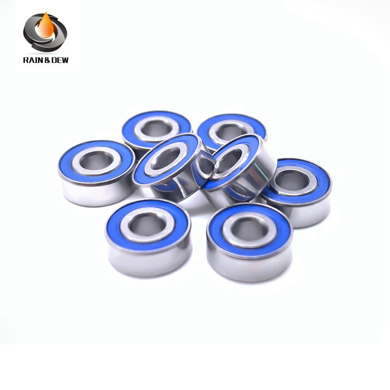 MR83RS-Blue Bearing ABEC-7 (10PCS) 3x8x3 mm Miniature MR83-2RS Ball Bearings Blue Rubber Sealed