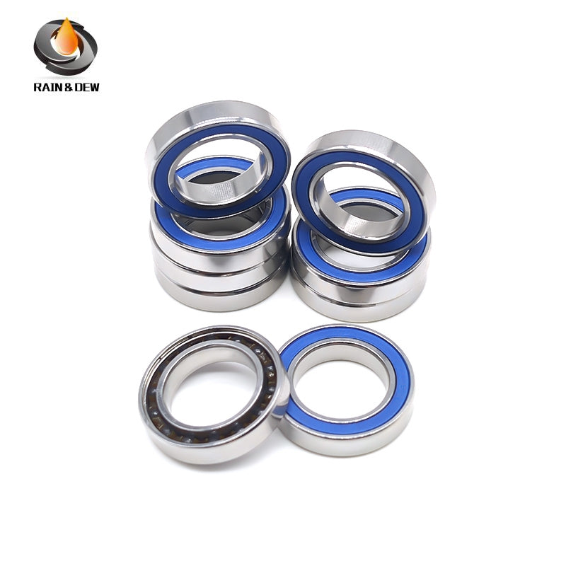 10PCS S6802RS CB 15x24x5mm Hybrid Ceramic Si3N4 Ball Bearing Bicycle Bottom Brackets & Spares Rear wheel 6802 2RS Bearings