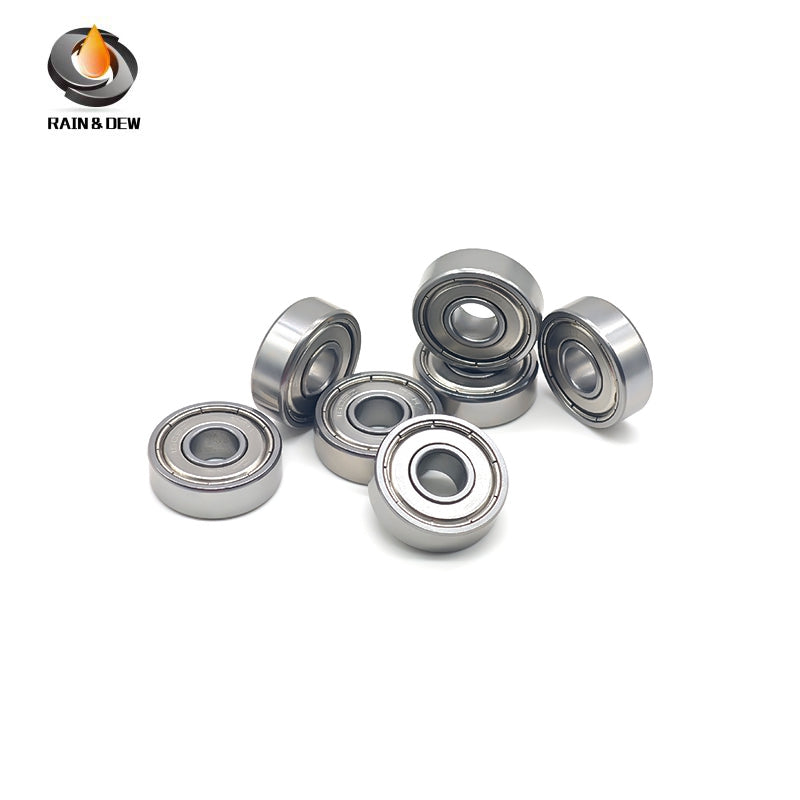 10PCS 1603ZZ Bore Miniature Deep Groove Ball Bearing with Dual Rubber Seals (ZZ) for High-Speed Applications - Metric: 7.938x22.225x7.144mm