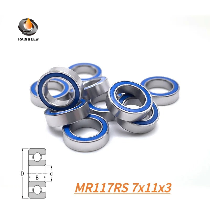 16Pcs Sealed Bearing Kit for Arrma 1/18 RC Car Ball Bearing Set Upgrade Replacement Parts