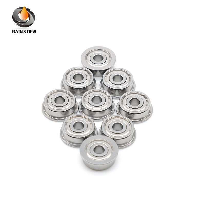 10PCS Precision F682ZZ Flanged Bearing with Shield, 2X5X2.3mm, for Easy Mounting & Positioning
