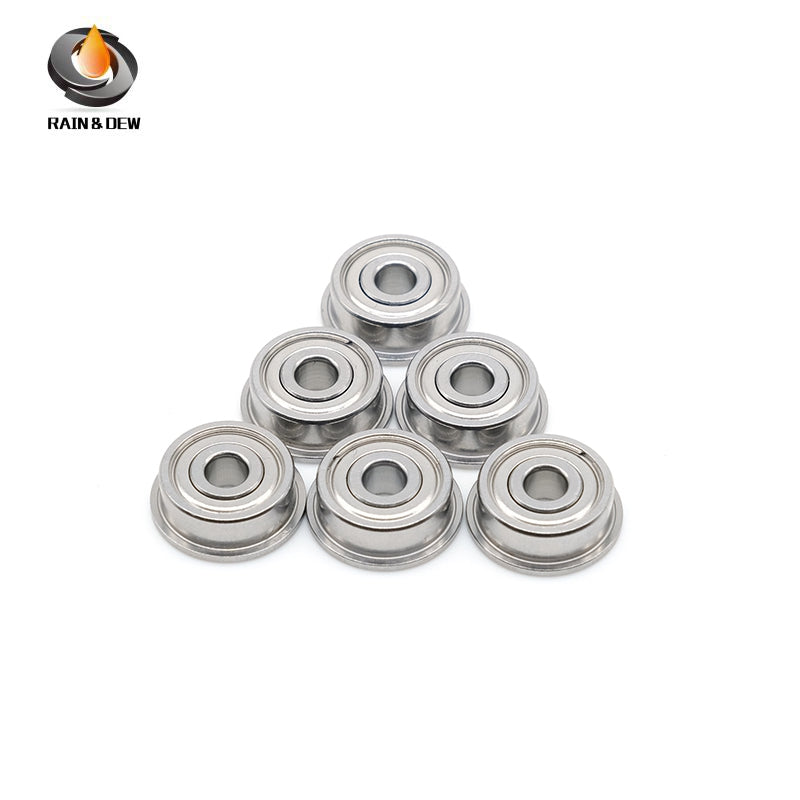 10PCS Precision F682ZZ Flanged Bearing with Shield, 2X5X2.3mm, for Easy Mounting & Positioning