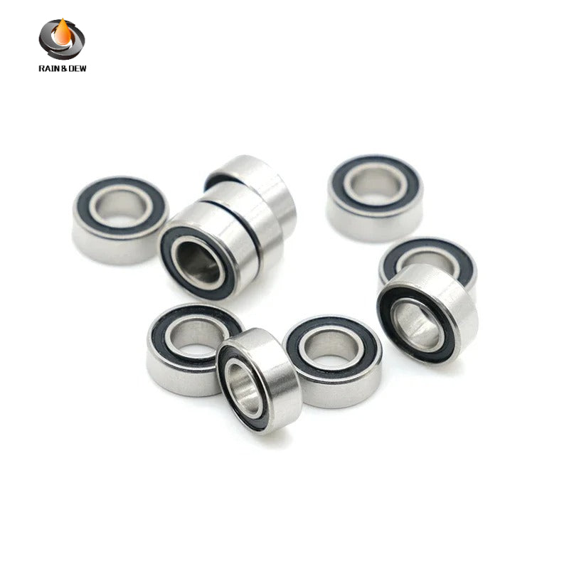 10Pcs SMR84-2RS 4X8X3  SMR85RS 5x8x2.5  S6900RS 10x22x6  ABEC-7 440C Stainless Steel Ball Rubber Bearing Fishing Reel Bearing
