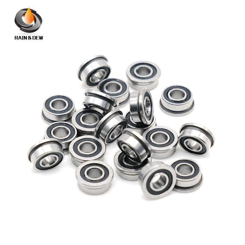10Pcs F684 2RS Bearing 4X9X4 mm  ABEC-7 Flanged Miniature  Ball Bearings F684RS For 3D Printer