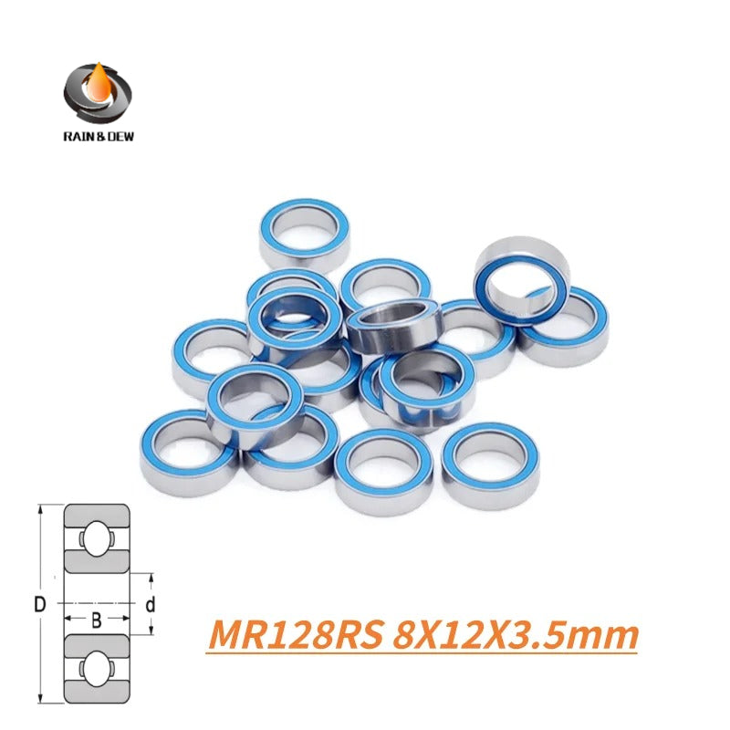 16Pcs Sealed Bearing Kit for Arrma 1/18 RC Car Ball Bearing Set Upgrade Replacement Parts